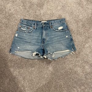 Abercrombie Boyfriend Mid Rose Shorts-Size 6